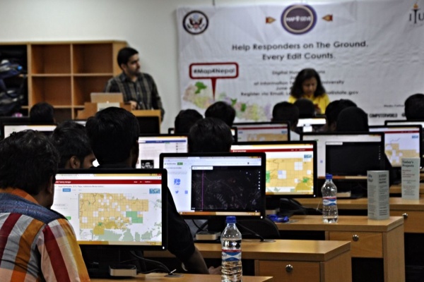 Mapping Nepal in Map4Nepal Lahore Mapathon